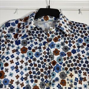 Vintage 60s Floral Button Up Shirt